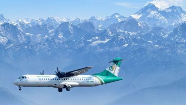mountain flight by plane